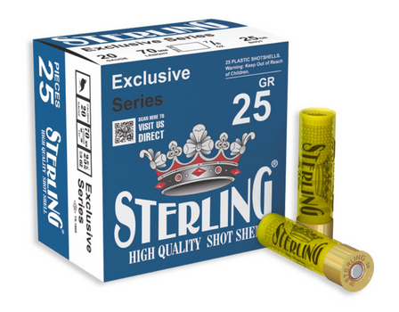 Sterling Exclusive 20 Gauge 25 GR #8 25 Box BOX25 UPC: 8698779960902