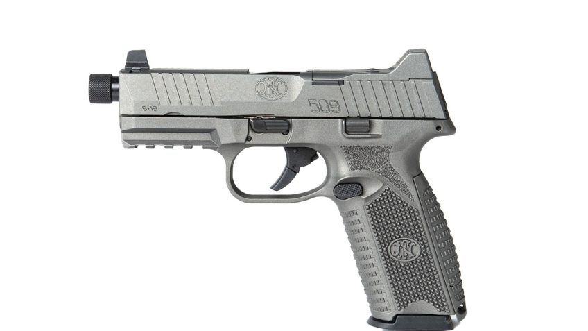 FN 509T NMS GRY 9MM 4.5" NS 17/24RD TUNGSTEN GRAY