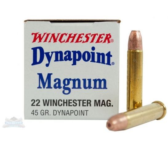 Winchester Ammo USA22M USA Dynapoint 22 Mag 45 gr Copper Plated Hollow Point (CPHP) 50 Bx/ 40 Cs