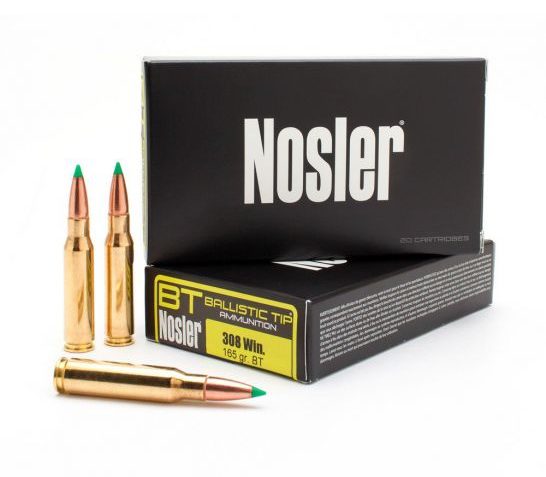 Nosler 40063 Ballistic Tip Hunting 308 Win 165 gr Ballistic Tip