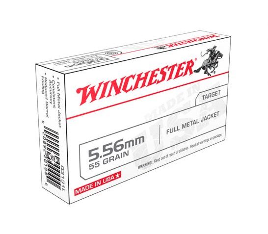 Winchester 5.56X45MM, 55gr, FMJ – 20 Rounds [MPN: Q3131KY]