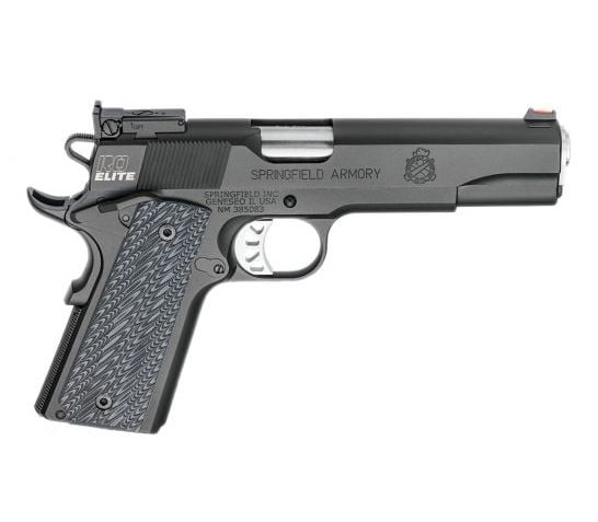 Springfield Armory PI9129E 1911 Range Officer Elite Target 9mm Luger Single 5″ 9+1 Black G10 Grip Black Steel