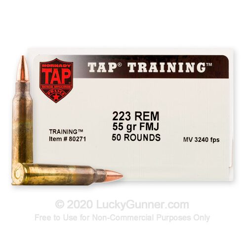 Hornady 80271: .223 Rem 55 gr TAP Training, 50/Box