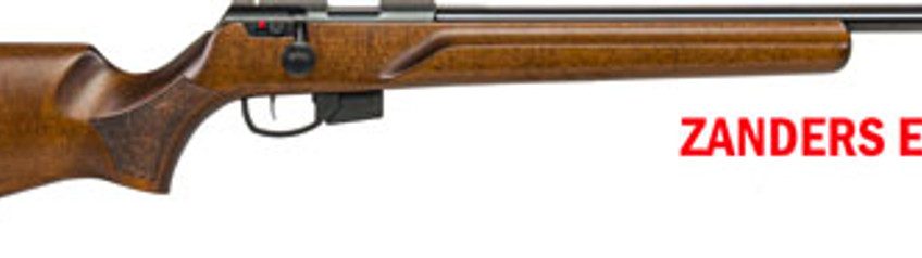 ANSCHUTZ 1761 HB MPR .22LR 21.4″ BLUED/HARDWOOD 2-STG