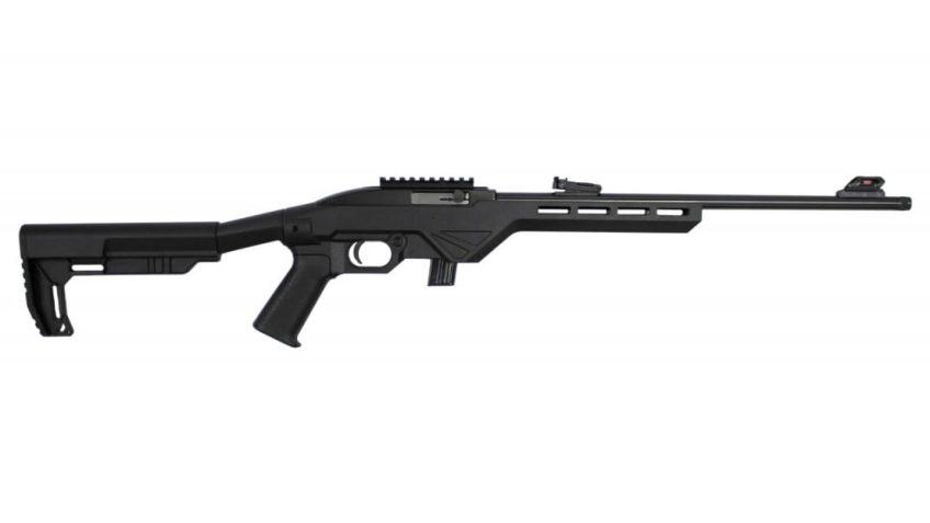 Howa TRAKR Rifle 22 LR – 18″ – Matte Blue – Black Stock