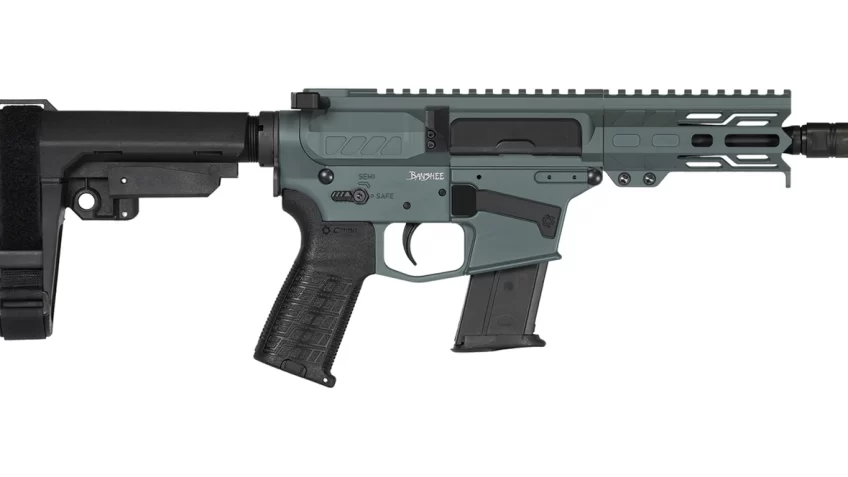 CMMG Banshee MK57 5.7X28mm 8″ 20+1 Charcoal Green Pistol