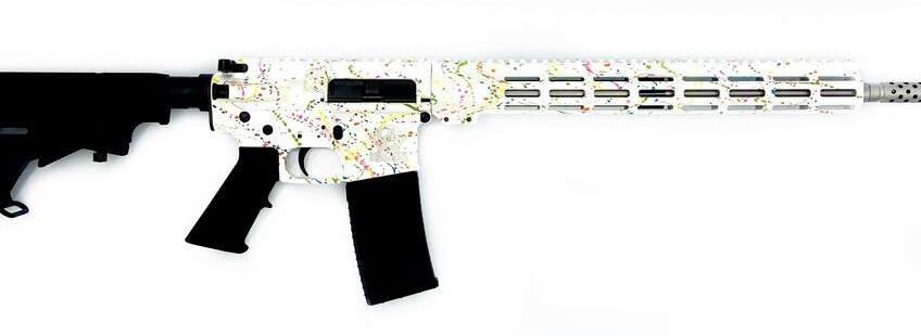 GLFA AR15 SPLATTER.223 WYLDE 16″ 1:8 S/S BBL WHITE SPLATTER