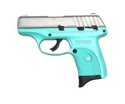 Ruger UR3283TFSS EC9S 9mm Turquoise Frame Stainless Slide