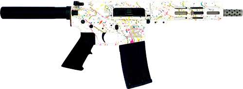 GLFA AR15 PISTOL .223 WYLDE 7.5″ S/S BBL SPLATTER WHITE