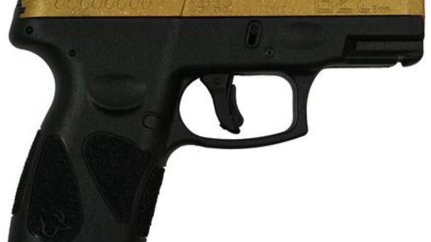 Taurus G2C “Gold Glitter” Gold / Black 9mm 3.2″ Barrel 12-Rounds