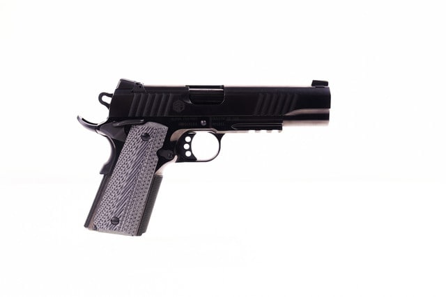 ALPHA FOXTROT AF1911-E 10MM 5IN RMS BULL RAMPED POLISHED DLC BLACK 7RD PISTOL