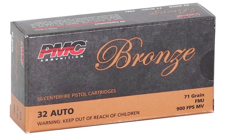 PMC 32A Bronze 32 ACP 71 gr Full Metal Jacket (FMJ) 50 Bx