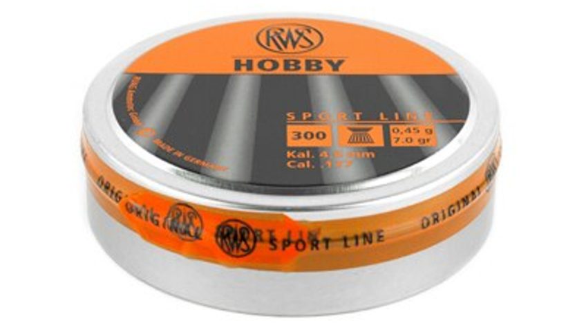 RWS/Umarex 2317400 Hobby Sport Pellets .177 Pellet Lead Wadcutter Pellet 300 Per Tin