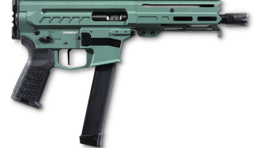 CMMG Dissent MkGs 9mm 6.5″ Charcoal Green Pistol