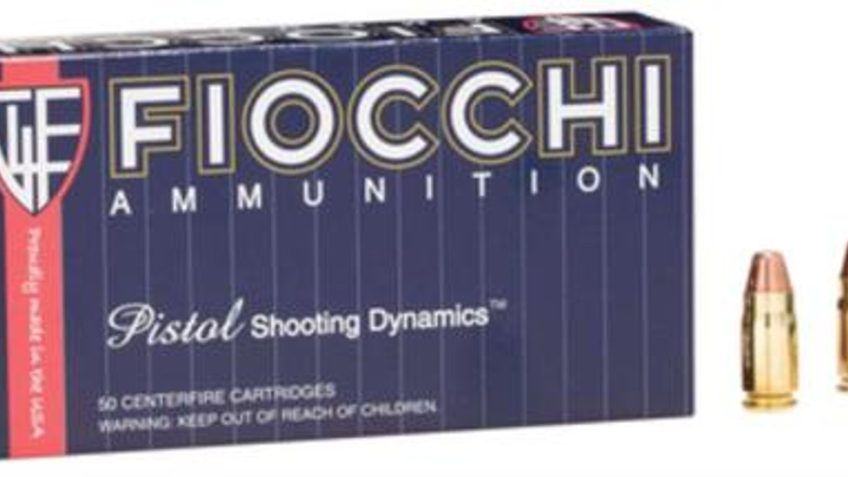 Fiocchi Range Dynamics .357 SIG 124 Grain FMJ Brass Cased Centerfire Pistol Ammo, 50 Rounds, 357SIGAP