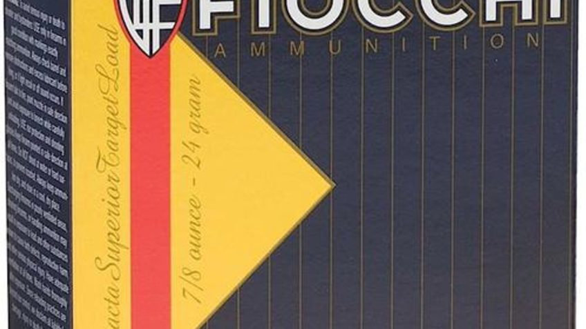 Fiocchi Low Recoil Trainer 12 Gauge 7/8oz 2.75in 8 Shot Shotgun Ammo, 25 Rounds, 1278OZ8