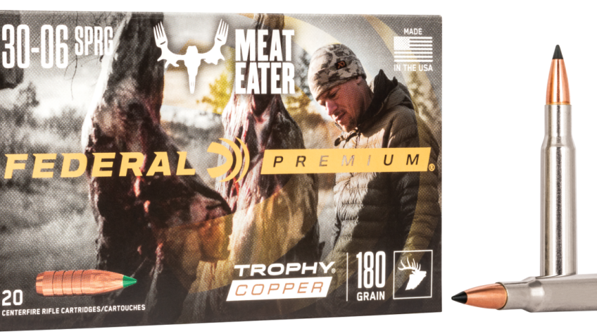 Federal P3006TC1 Premium 30-06 Springfield 180 gr Trophy Copper (TC) 20 Bx – Dirty Bird Industries