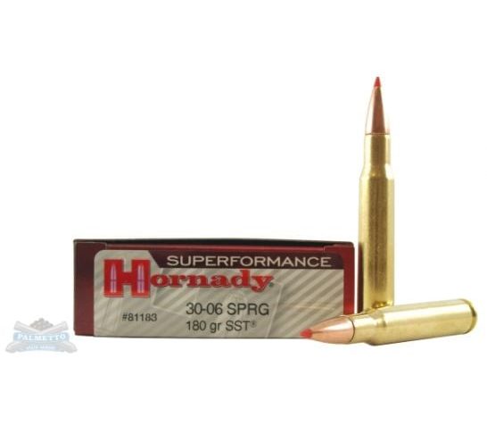 Hornady 81183 Superformance  30-06 Springfield 180 gr SST 20 Bx/ 10 Cs