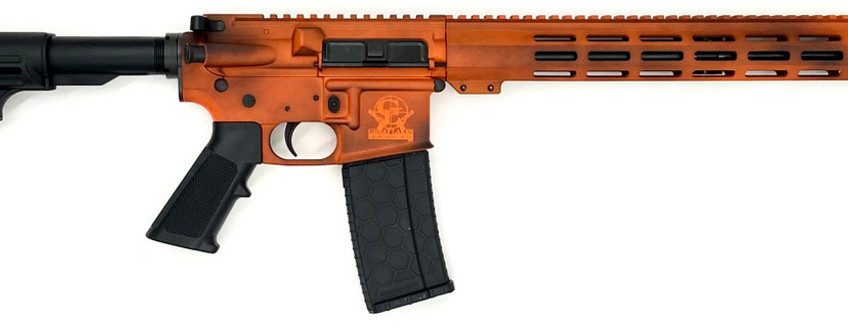 GREAT LAKES FIREARMS GL-15 RIA 223 WYLDE 16IN BBL ORC BATTLEWORN ORANGE/NITRIDE 30RD MAG