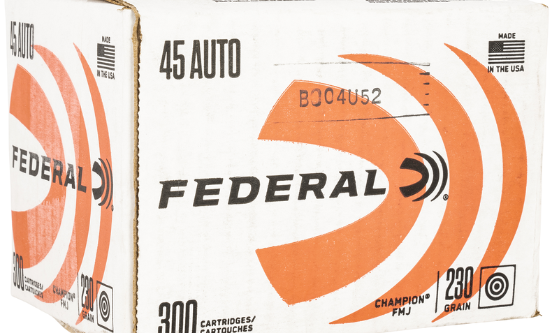 Federal C45230A300 Champion .45 ACP 230 Gr Full Metal Jacket (FMJ) 300rds