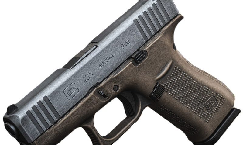 GLOCK 43X 9MM PLUNDERER SILVER BRONZE BATTLEWORN