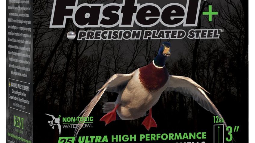 Kent Fasteel + Precision Plated Steel Waterfowl Shotshells 12 GA 3″ 1-1/4oz #4 & #6 25rds