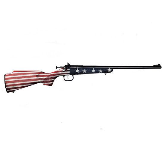 Keystone Sporting Arms Crickett Rifle 22 LR – 16.125″ – Blued – Old Glory Cerakote Synthetic Stock