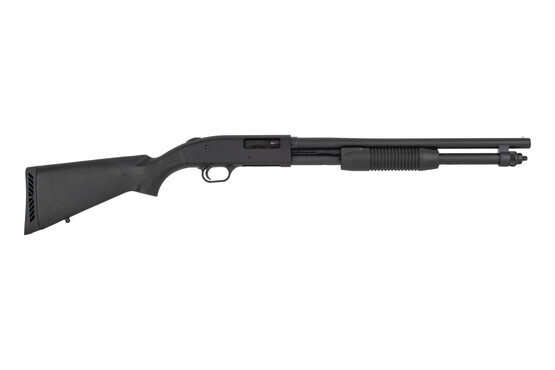 Mossberg, 590, Pump Action, 20 Gauge, 3″ Chamber, 18.5″ Cylinder Barrel, Matte Blued Finish, Synthetic Stock, 6Rd, Bead Sight