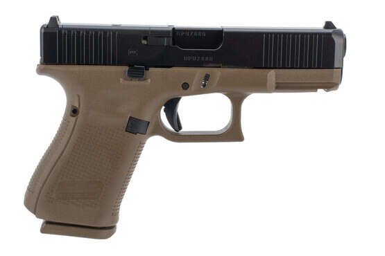 GLOCK G19 Gen 5 MOS 9MM, 4.02in. Barrel, 15rd, Front Serrations, Austrian – FDE [MPN: PA195S203MOSDE]