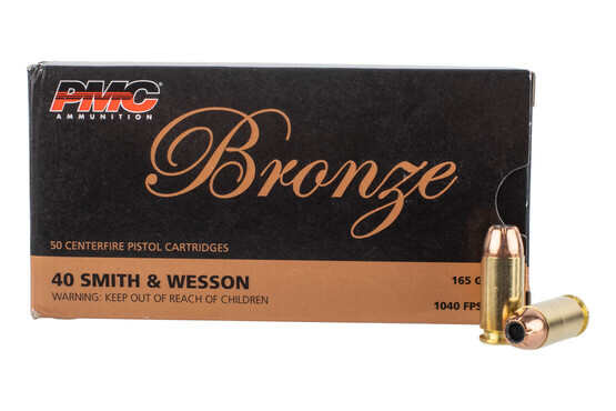 PMC Bronze 40S&W 165 Grain Jacketed Hollow Point 50 Rd Bx