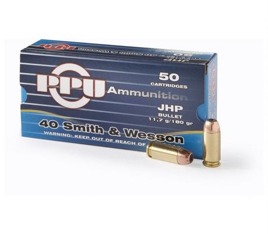 PPU PPD40 Defense  40 SW 180 gr Jacket Hollow Point 50 Per Box 10 UPC: 8605003811725