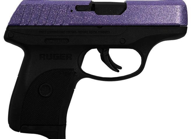 RUGER EC9s 9MM LUGER 3″ BBL 7RD PURPLE SPARKLE GUN CANDY