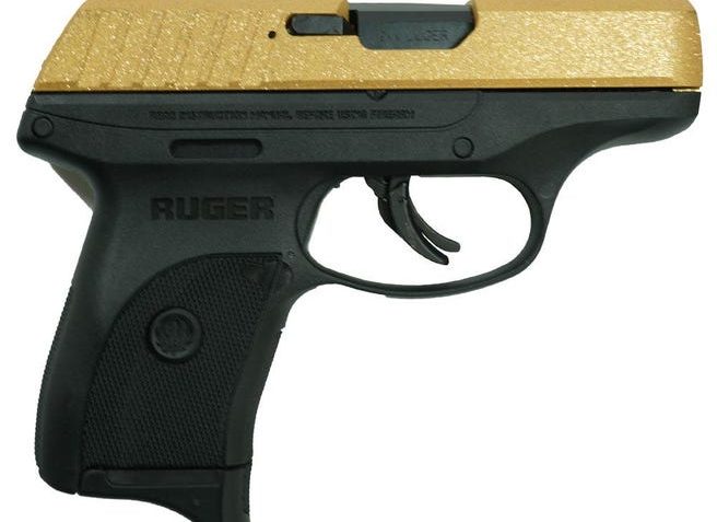 RUGER EC9s 9MM LUGER 3″ BBL 7RD-Gold Glitter