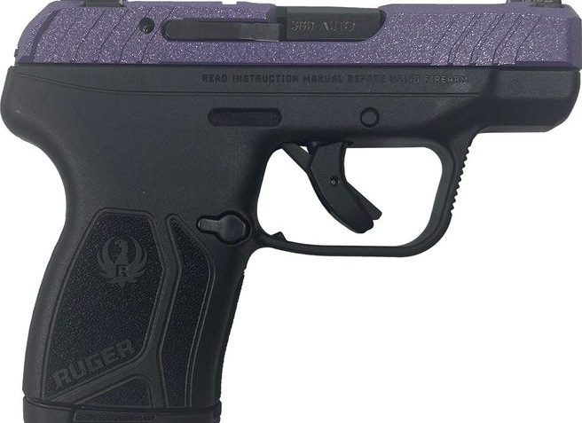 Ruger LCP 380 Max Handgun .380 Auto 10rd Magazine 2.75 BBL BLUE PURPLE SPAR