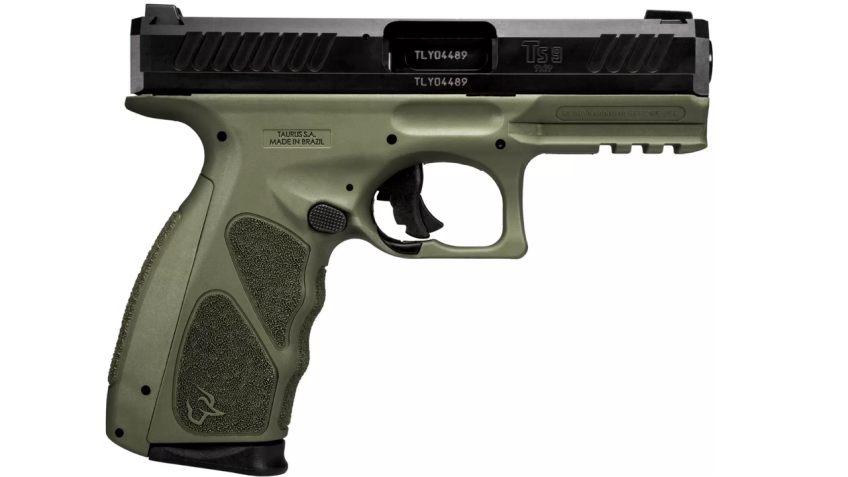 TAURUS TS9 9MM 4″ 17-SHOT ODG W/ 4 BACKSTRAPS