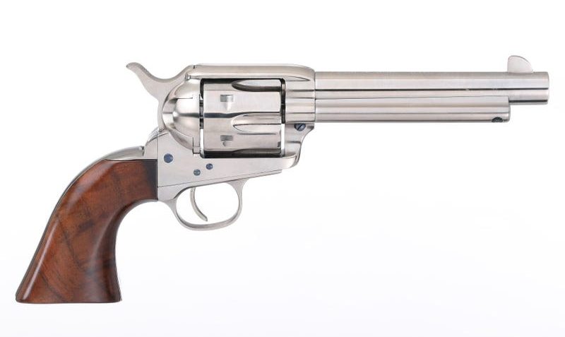 TAYLORS AND COMPANY UBERTI 1873 CATTLEMAN .45 LONG COLT 5.5 "6RD NICKEL WALNUT