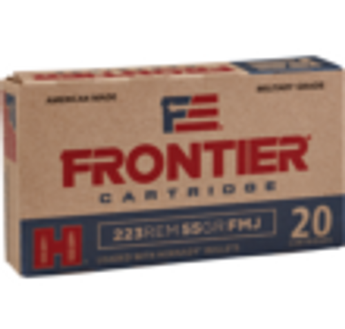 Frontier 223 Remington 55 Grain Full Metal Jacket 500 Round Case