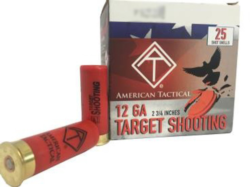 ATI TARGET LOAD AMO 12GA #8 1 OZ 2.75 DRAM 2 3/4″ 250RD CASE