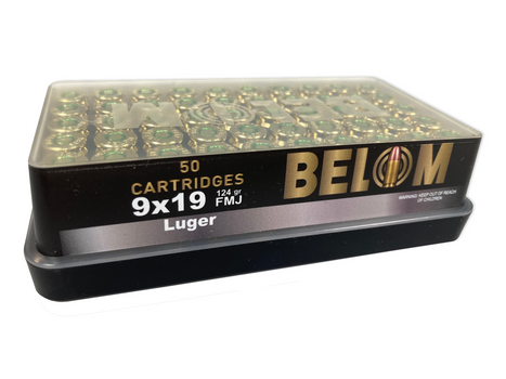 Belom 9x19mm 124 Grain BOX50 UPC: 8606110608086