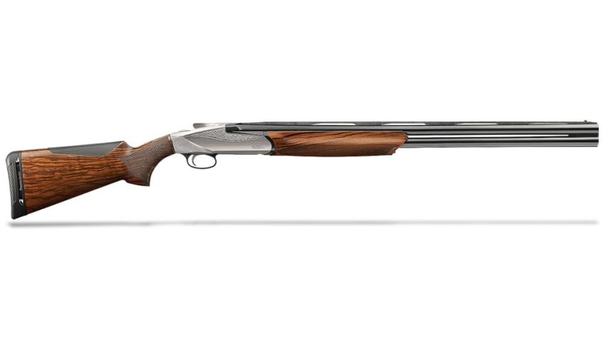 Benelli 10740 828U 20-ga 3″ 26″ AA-Grade Satin Walnut Engraved Nickel Receiver O/U Shotgun – Dirty Bird Industries