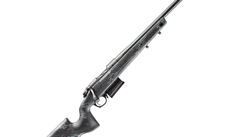 Bergara B-14 Crest Carbon 6.5 PRC 20″ 1:8″ #5 CF Bbl Rifle w/Omni MB, Fluted Bolt & (1) 3rd Mag B14SM759CF