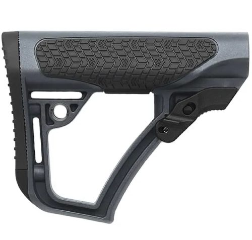 Daniel Defense 2109104179012 Collapsible Buttstock  Tornado Gray Synthetic for  AR15/M16/M4 with Mil-Spec Receiver Extension