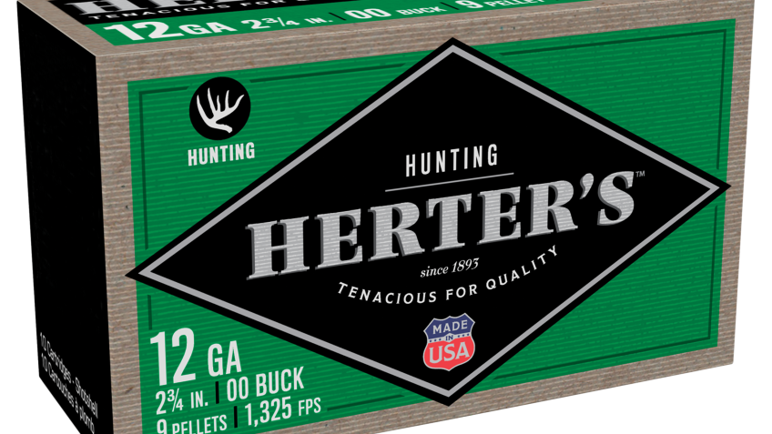 Herter’s Hunting Buckshot Shotgun Shells – 12 Gauge – #00 – 2.75