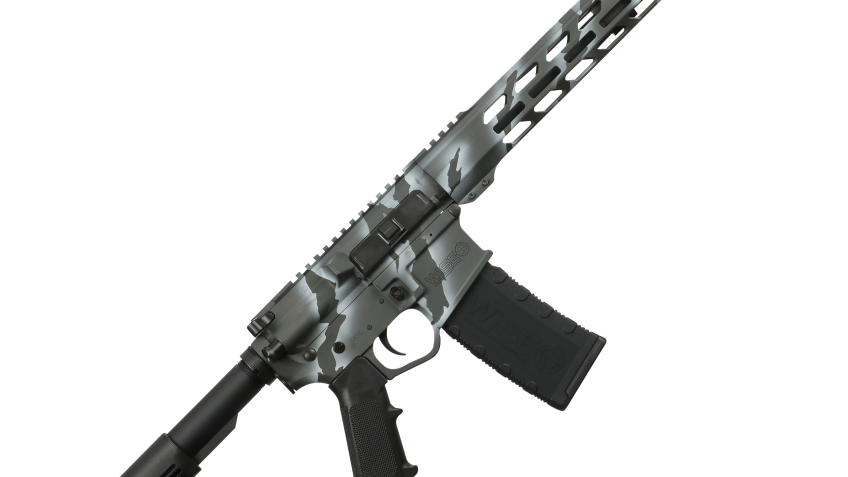 Wise Arms AR-15 Semi-Auto Rifle in Tiger Stripe Cerakote