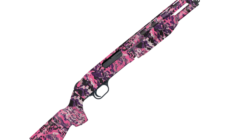 Mossberg 510 Compact Mini Super Bantam All-Purpose Pump-Action Shotgun In Muddy Girl Wild Camo