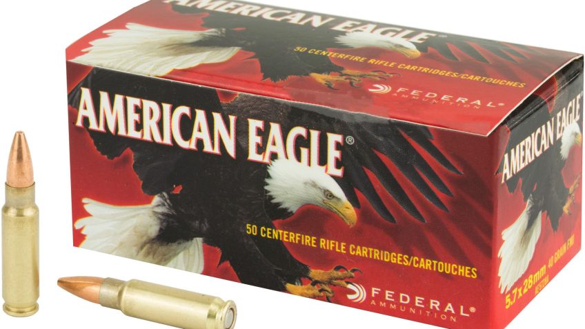 Federal AE5728A American Eagle 5.7x28mm 40 gr Full Metal Jacket (FMJ) 50 Bx – Dirty Bird Industries