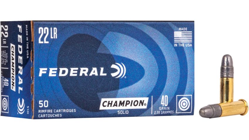 Federal Lightning 22LR 40 Grain Solid, 50 Round Box