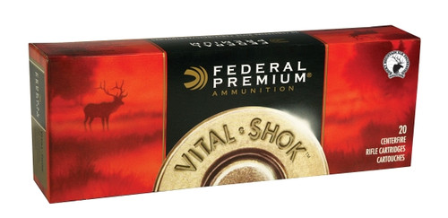 Federal Premium Vital-Shok 22-250 Remington 55 Grain Sierra GameKing Hollow Point Boat Tail Ammunition