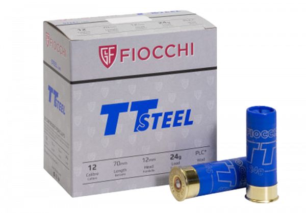 FIOCCHI EUROPEAN IMPORTED TT STEEL SHOT 12 GAUGE 7 SHOT 24gr 70mm 20 Rd Bx/2.75 – Dirty Bird Industries