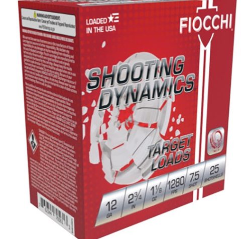 FIOCCHI 12GA. 2.75″ CASE LOTS 1280FPS. 1-1/8OZ. #7.5 250rds